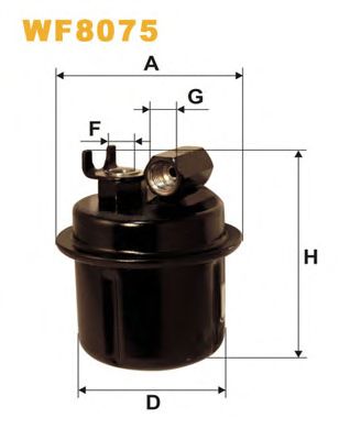 WIX FILTERS wf8075 -  Топливный фильтр